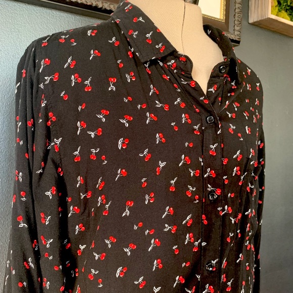 🍒Cherry Rails Button Down🍒 - Picture 1 of 3